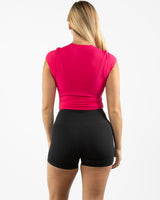 The Sporty Crop Short Sleeve - Pink