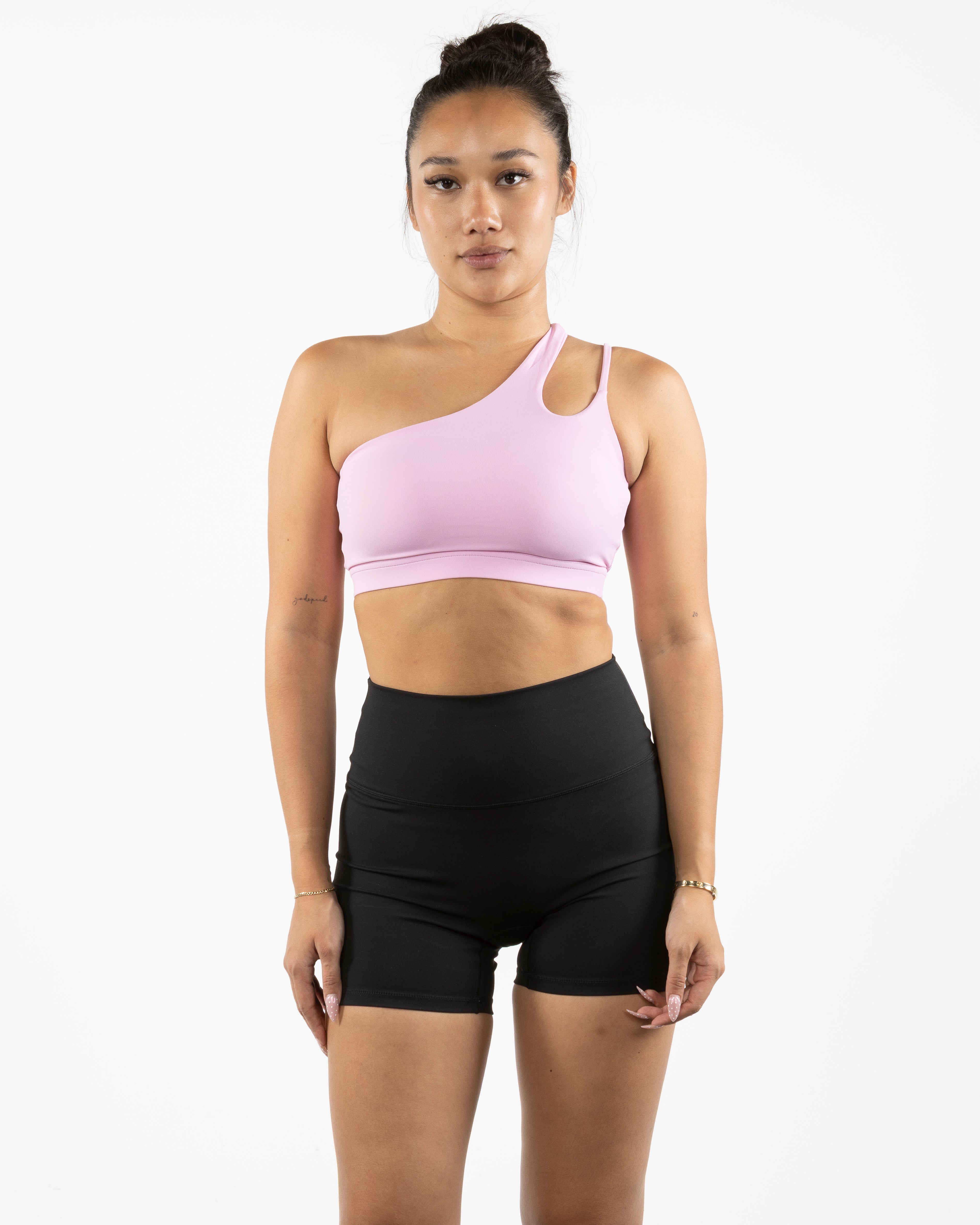 The One Shoulder Bra - Pink