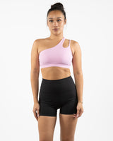 The One Shoulder Bra - Pink
