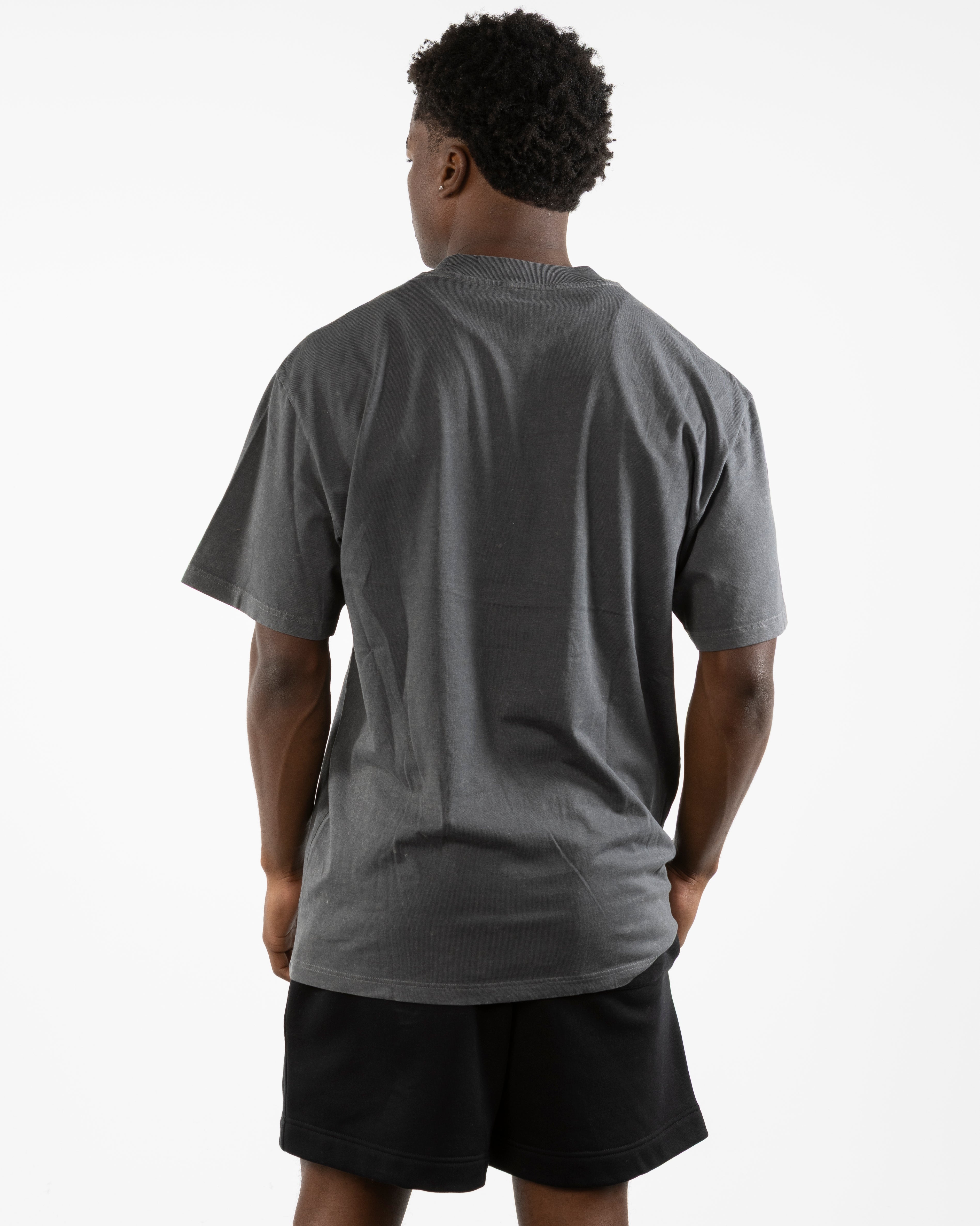 The Mens Heavyweight Tee - Coal Stone