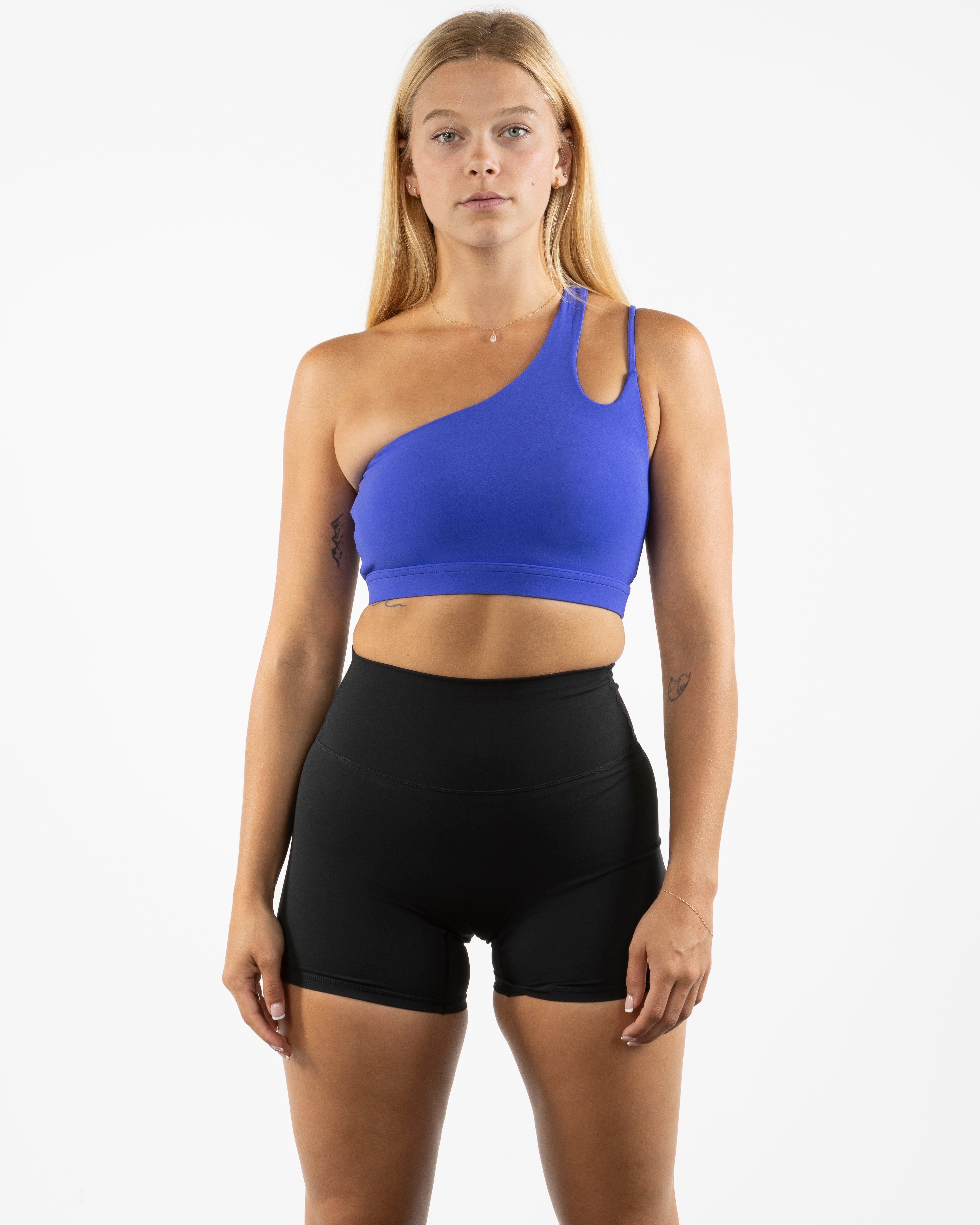 The One Shoulder Bra - Klein Blue