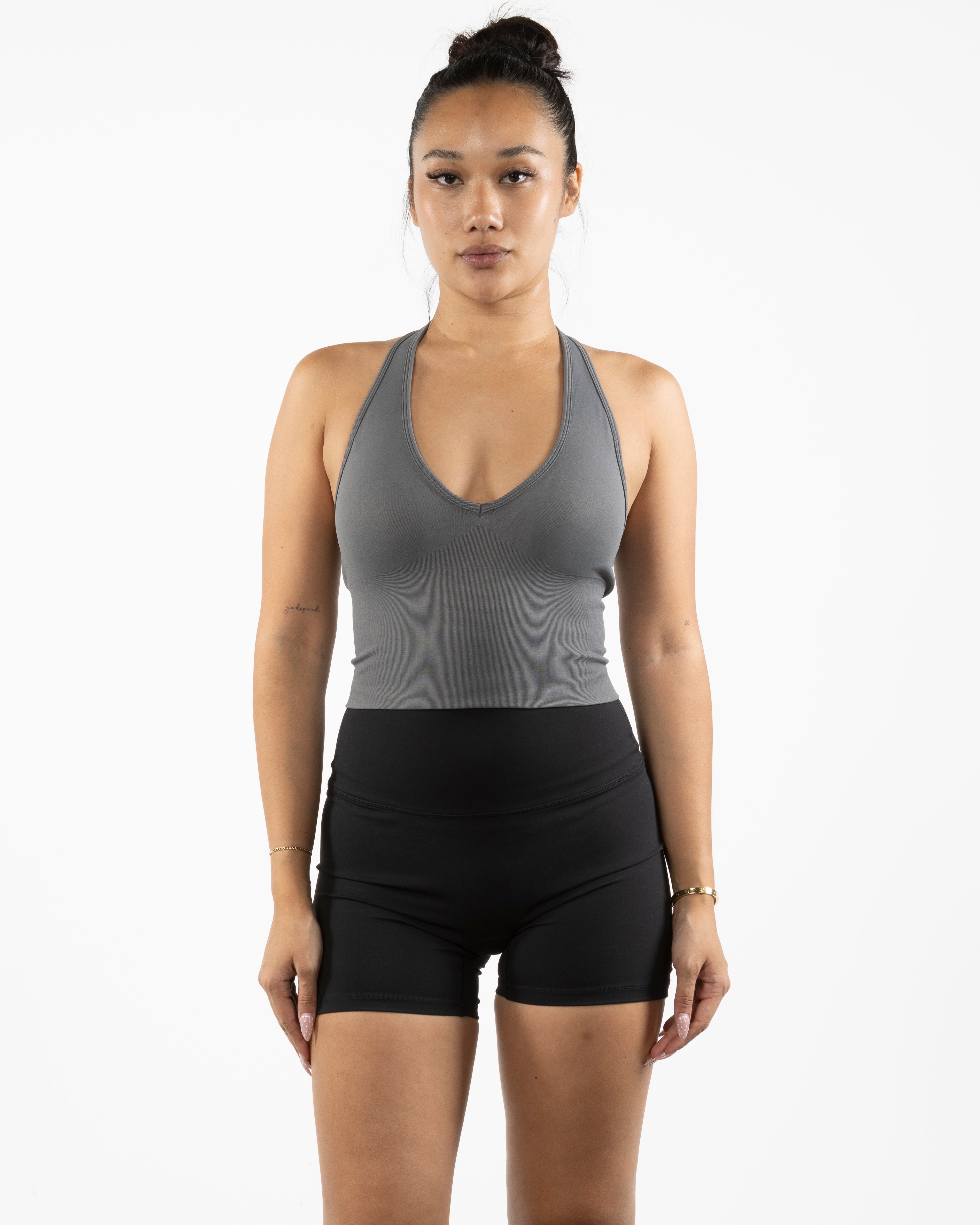 The Halter Tank - Grey