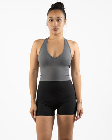 The Halter Tank - Grey