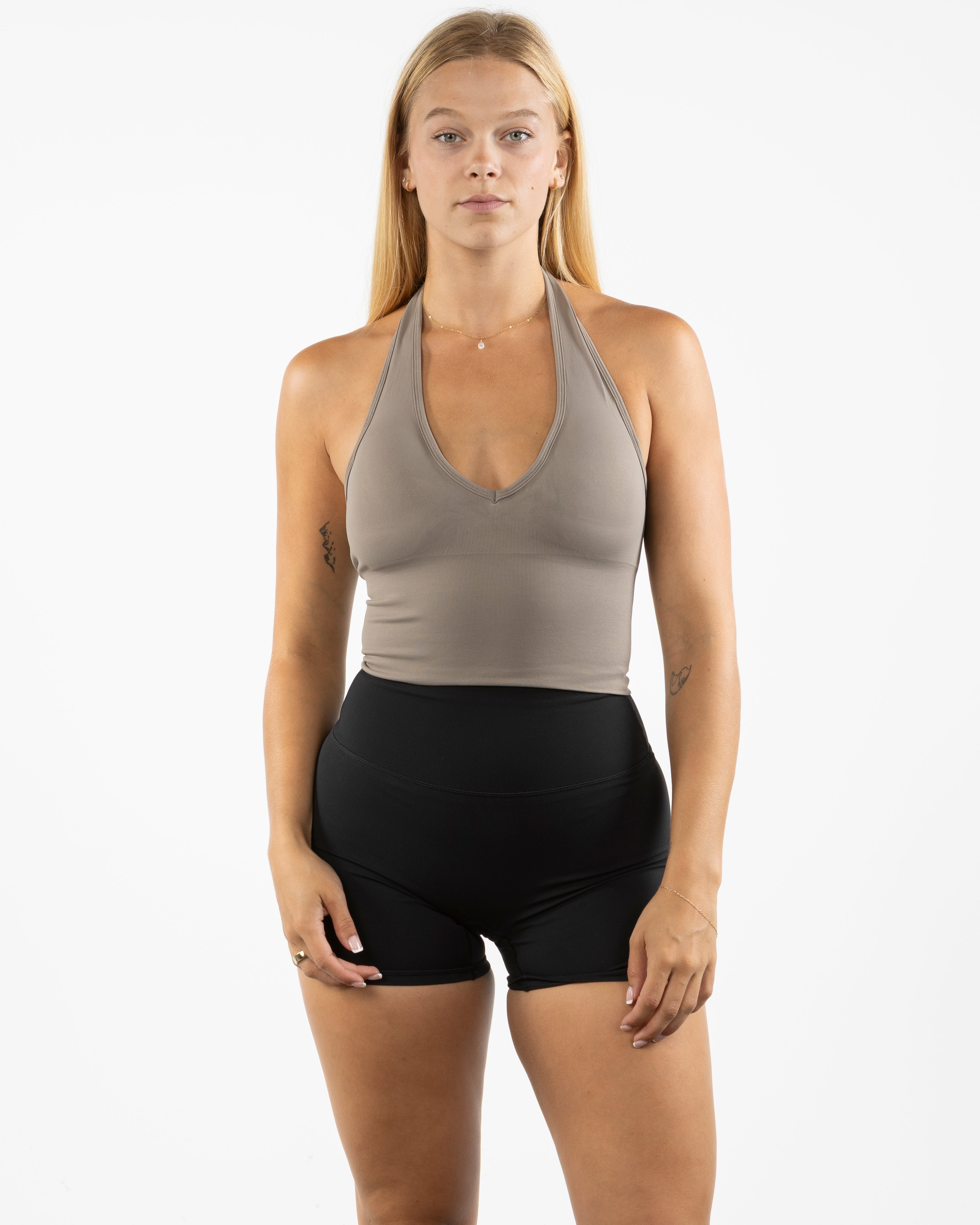 The Halter Tank - Brown