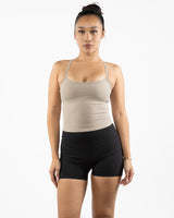 The Womens Sporty Tank - Light Brown