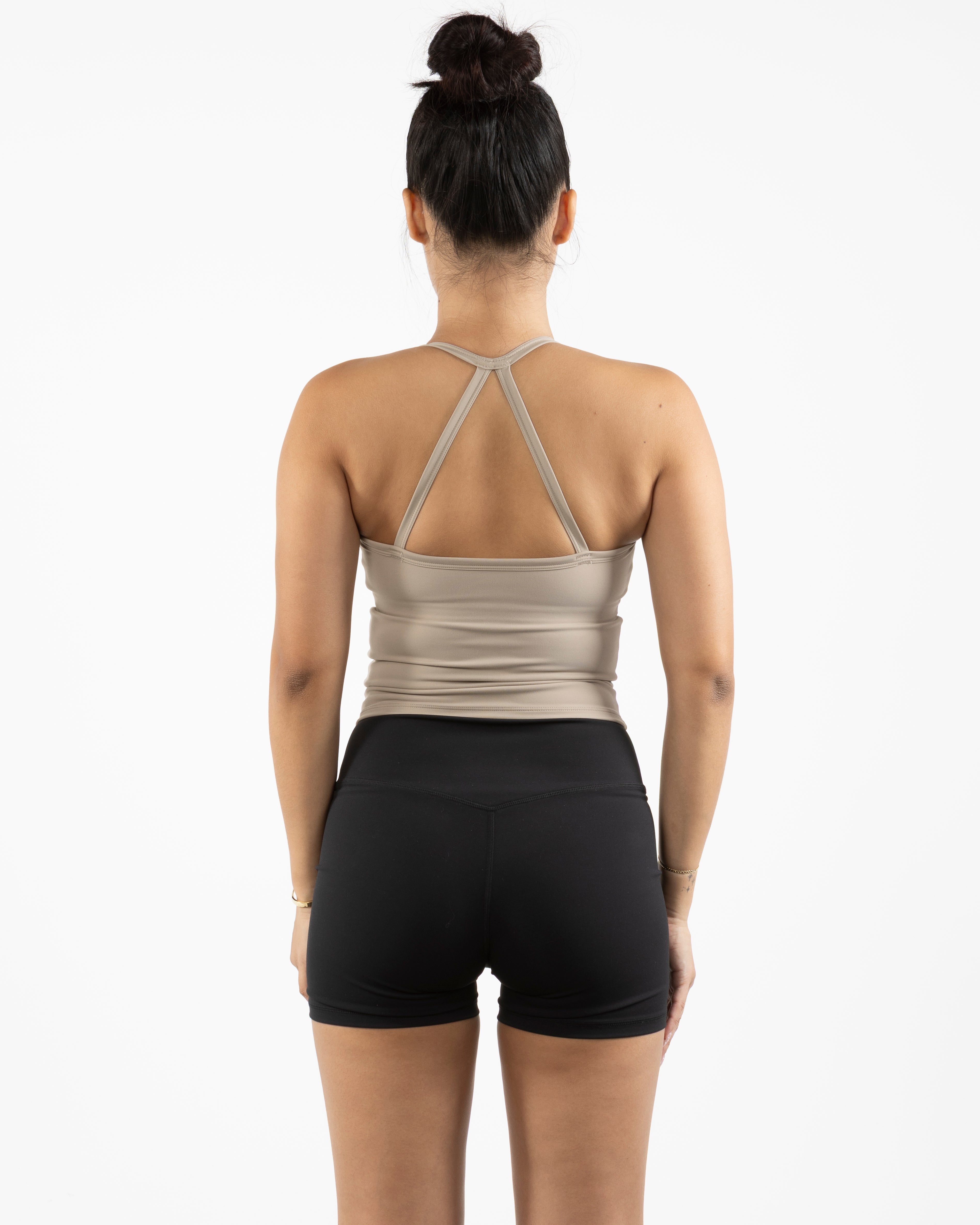 The Womens Sporty Tank - Light Brown