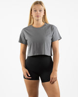 The Crop Tee - Shadow