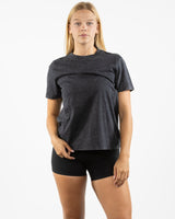 The Womens Heavyweight Tee - Black Stone