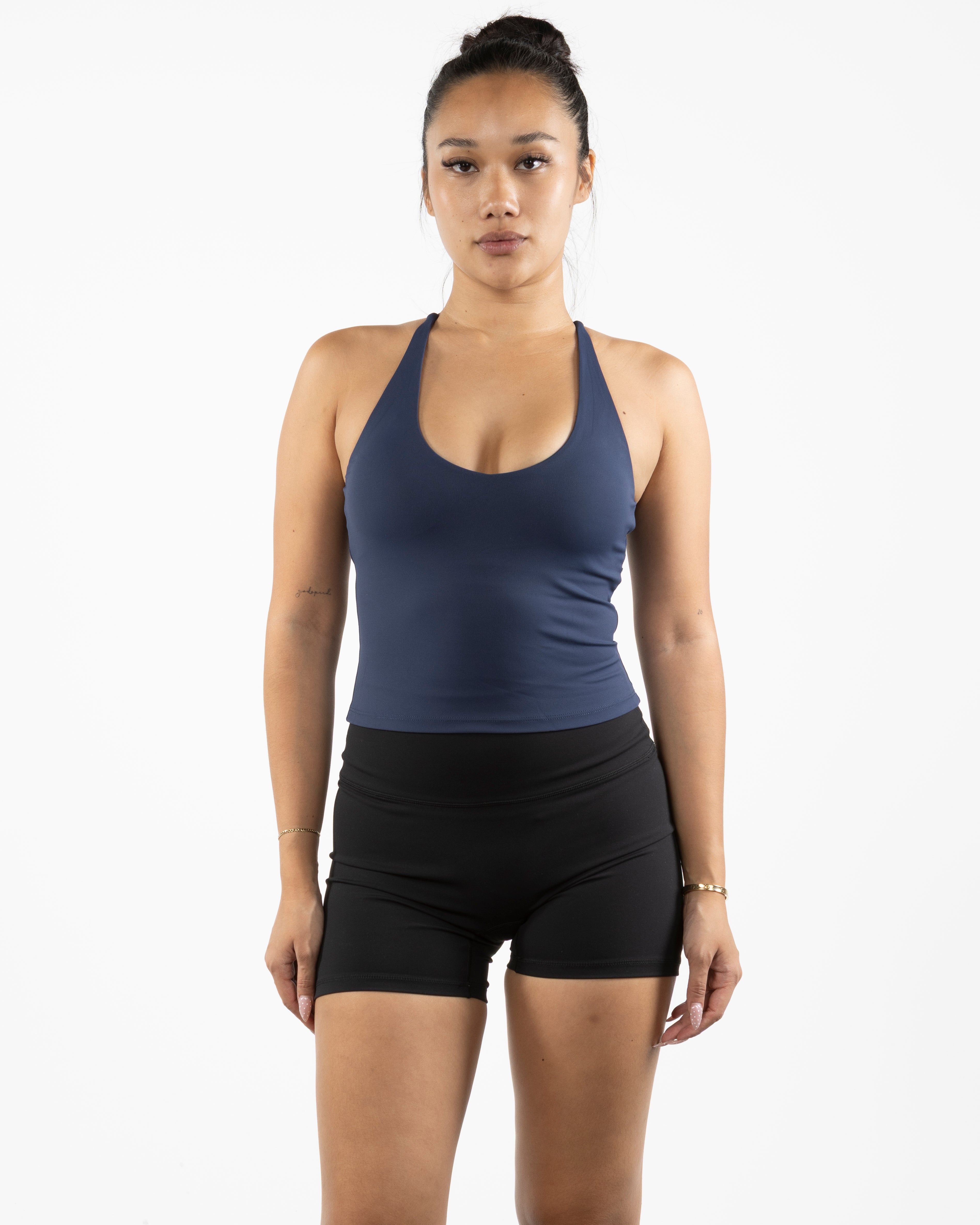 The Sporty Strappy Tank - Blue