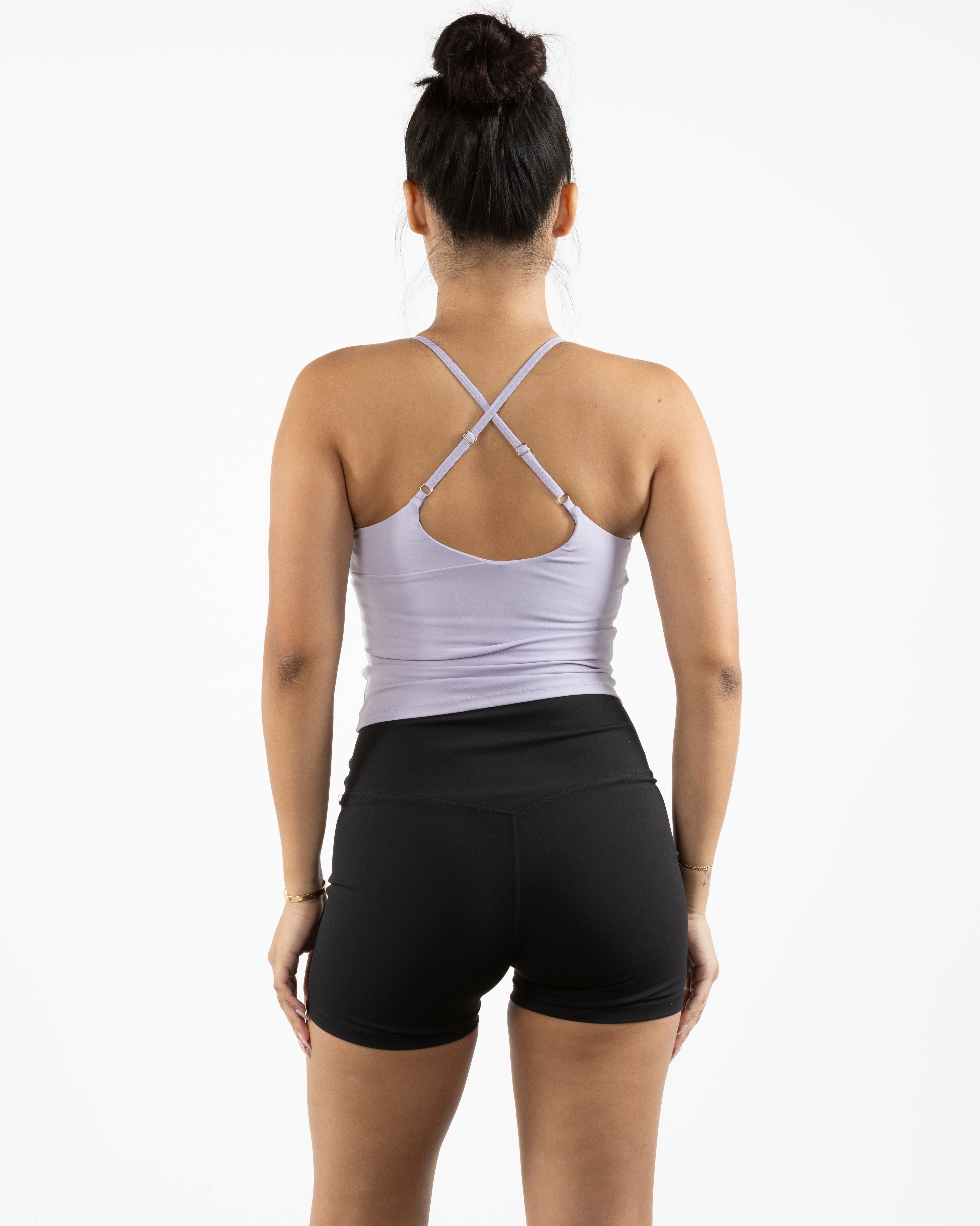 The Sporty Strappy Tank - Light Purple