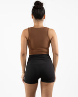 The Square Neck Tank - Brown
