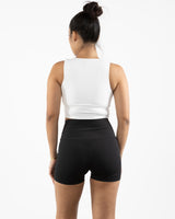 The Square Neck Tank - White