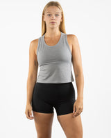 The Daily Crop Tank - Heather Gray