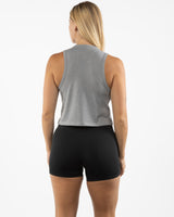 The Daily Crop Tank - Heather Gray