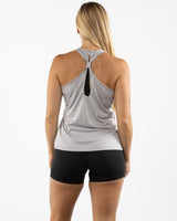 The Knot Back Tank - Silver