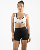 The Piped Bra - White