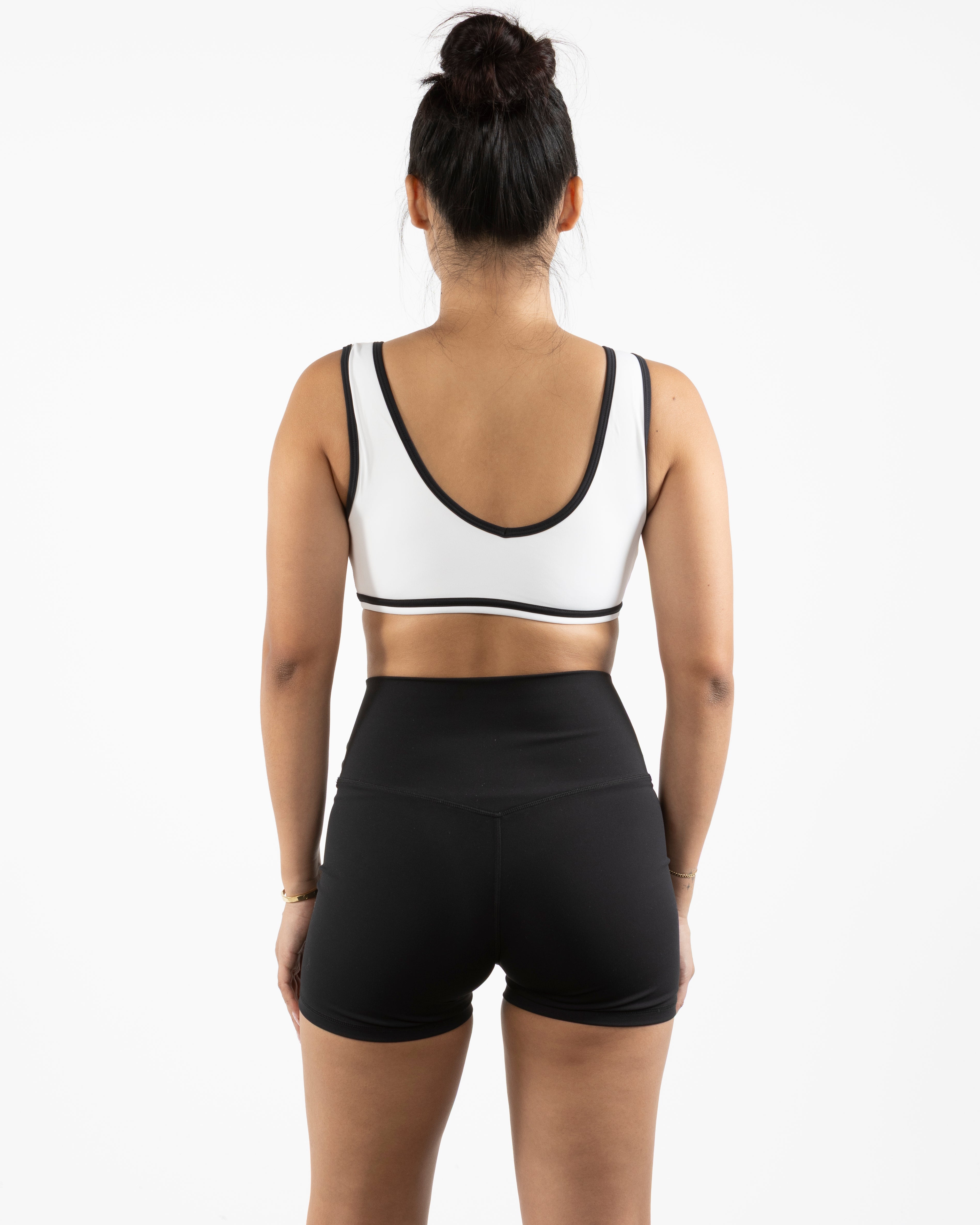 The Piped Bra - White