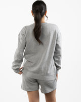 The Side Zip Crewneck - Heather