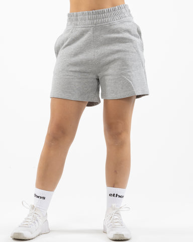 The Womens Jogger Shorts - Heather