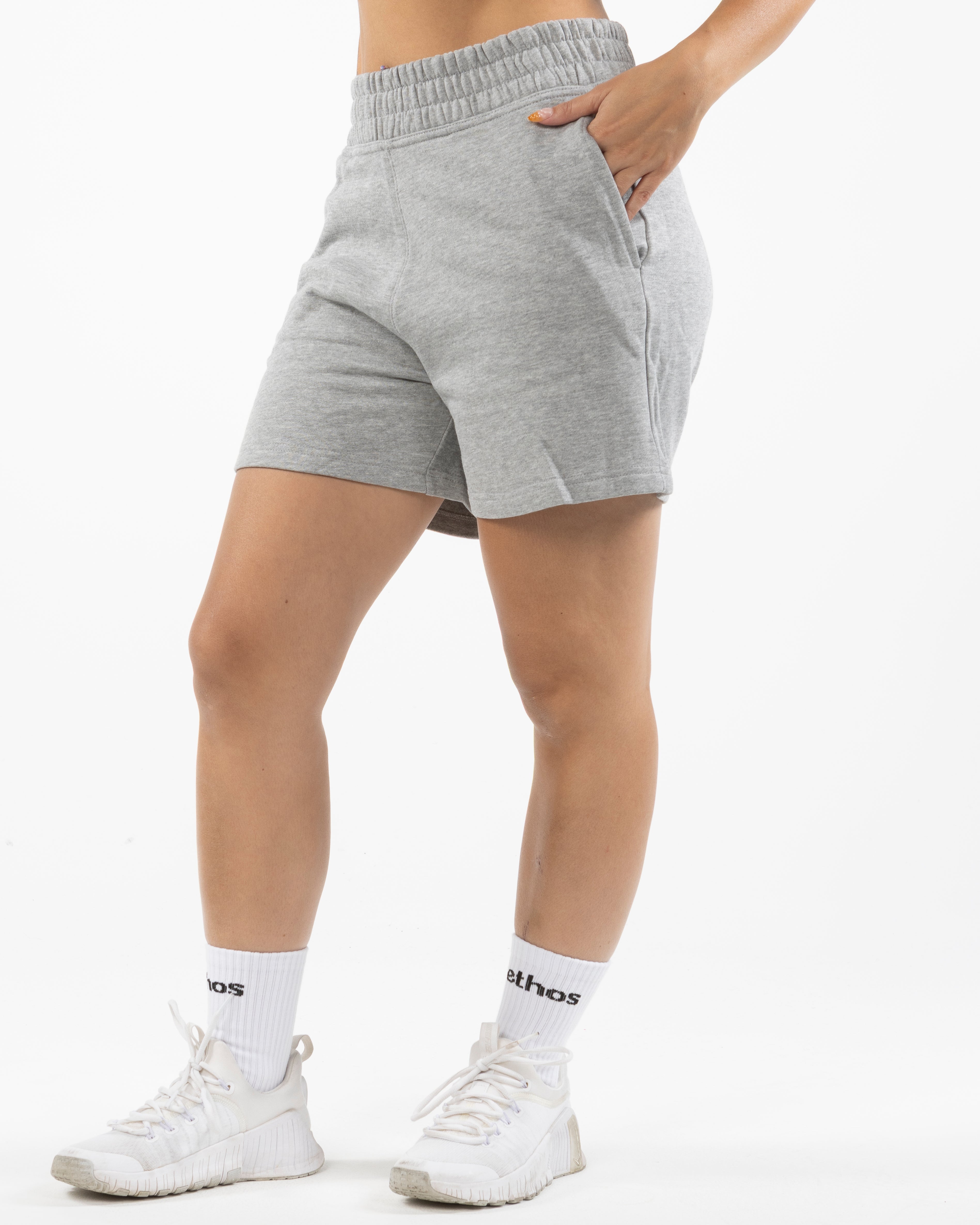 The Womens Jogger Shorts - Heather