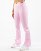 The Crossover Flare Legging - Pink