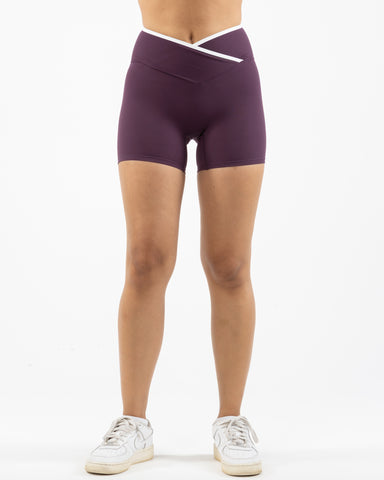 The Piped Crossover Short - Purple