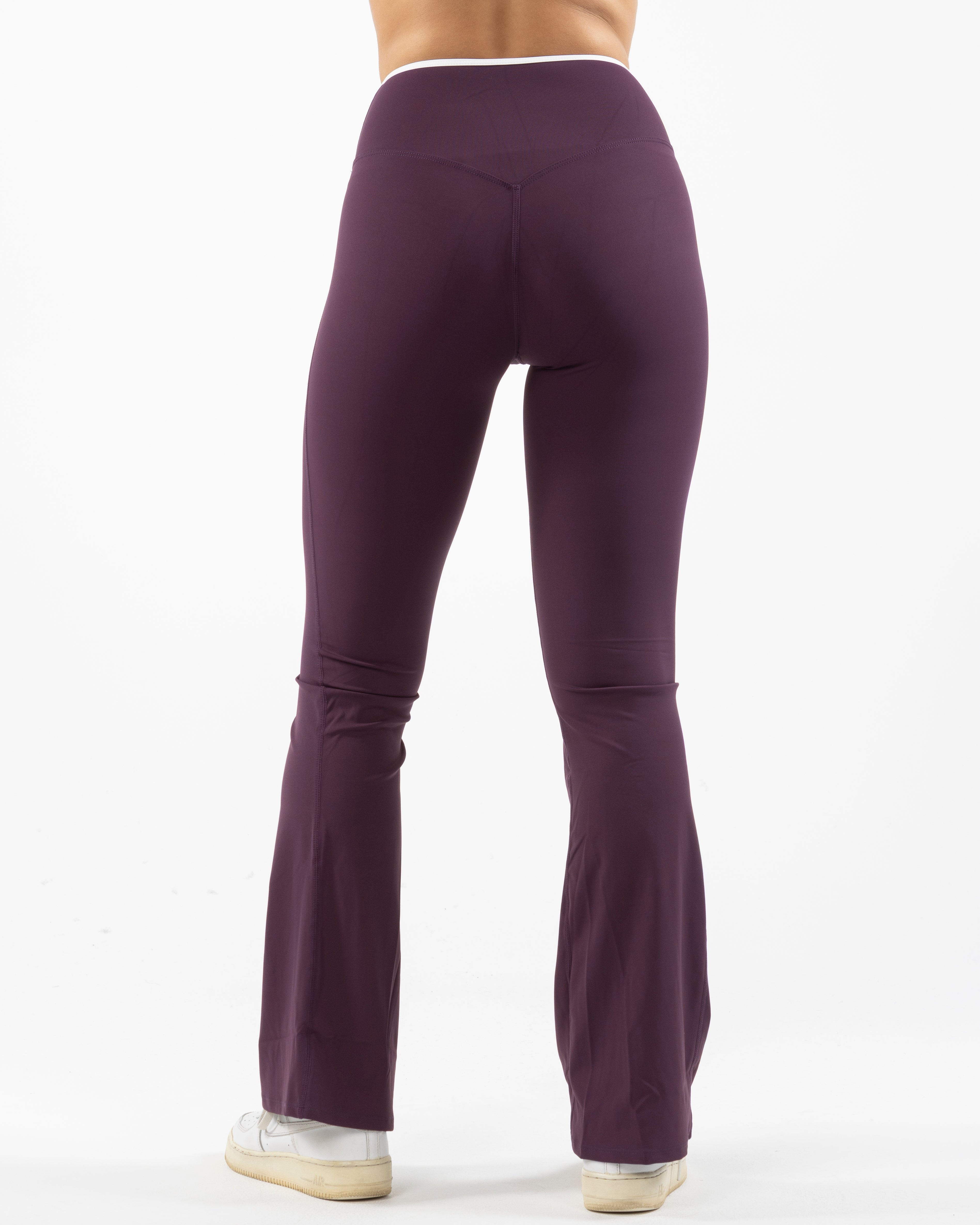 The Crossover Flare Legging - Purple