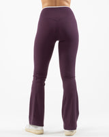 The Crossover Flare Legging - Purple