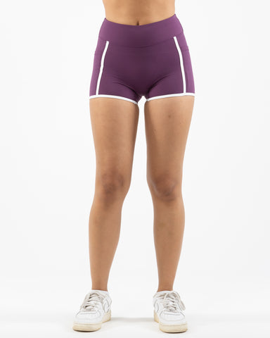 The Piped Short - Purple