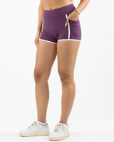 The Piped Short - Purple