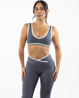 The Piped Bra - Blue