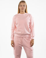 The Side Zip Crewneck - Light Pink