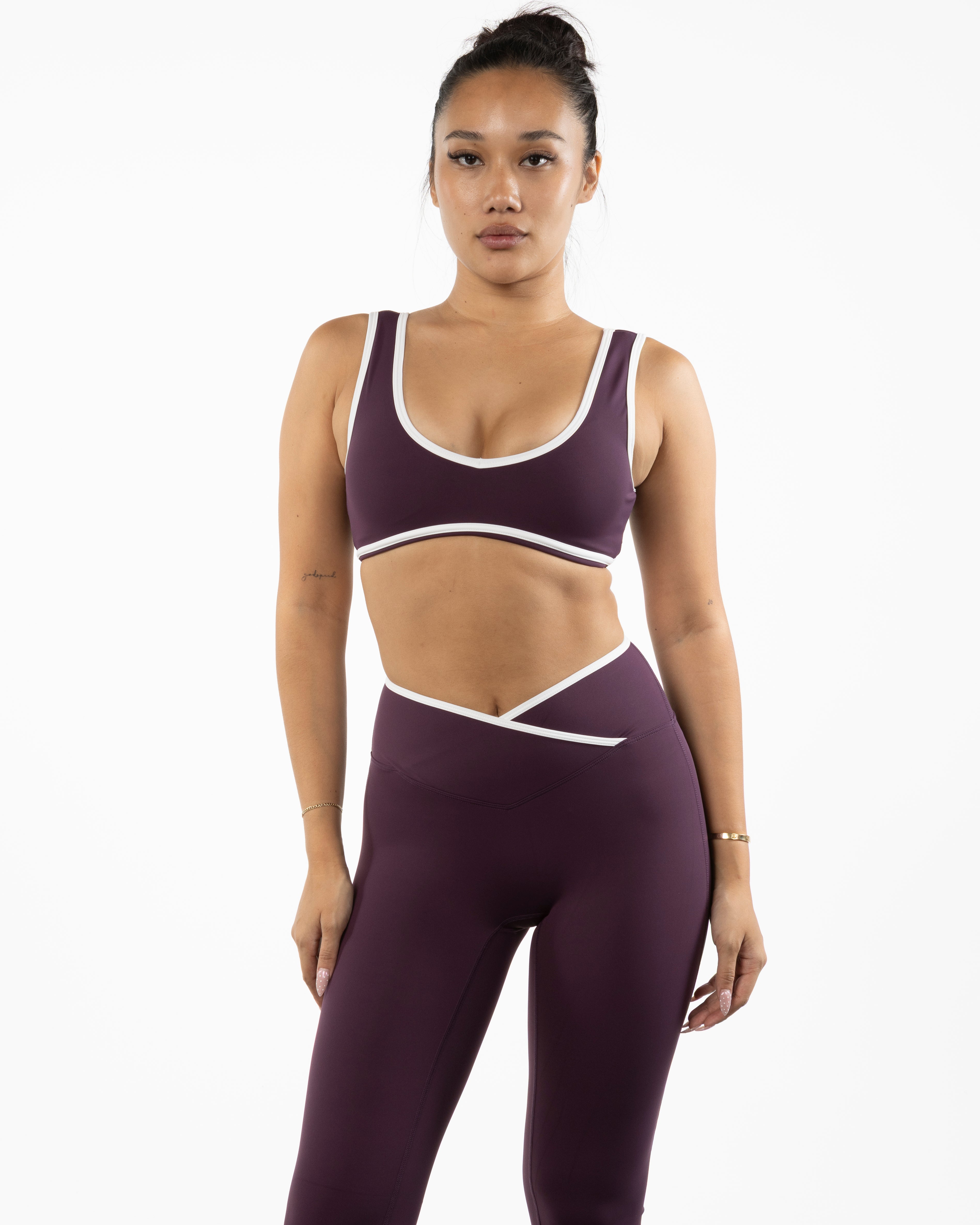 The Piped Bra - Purple