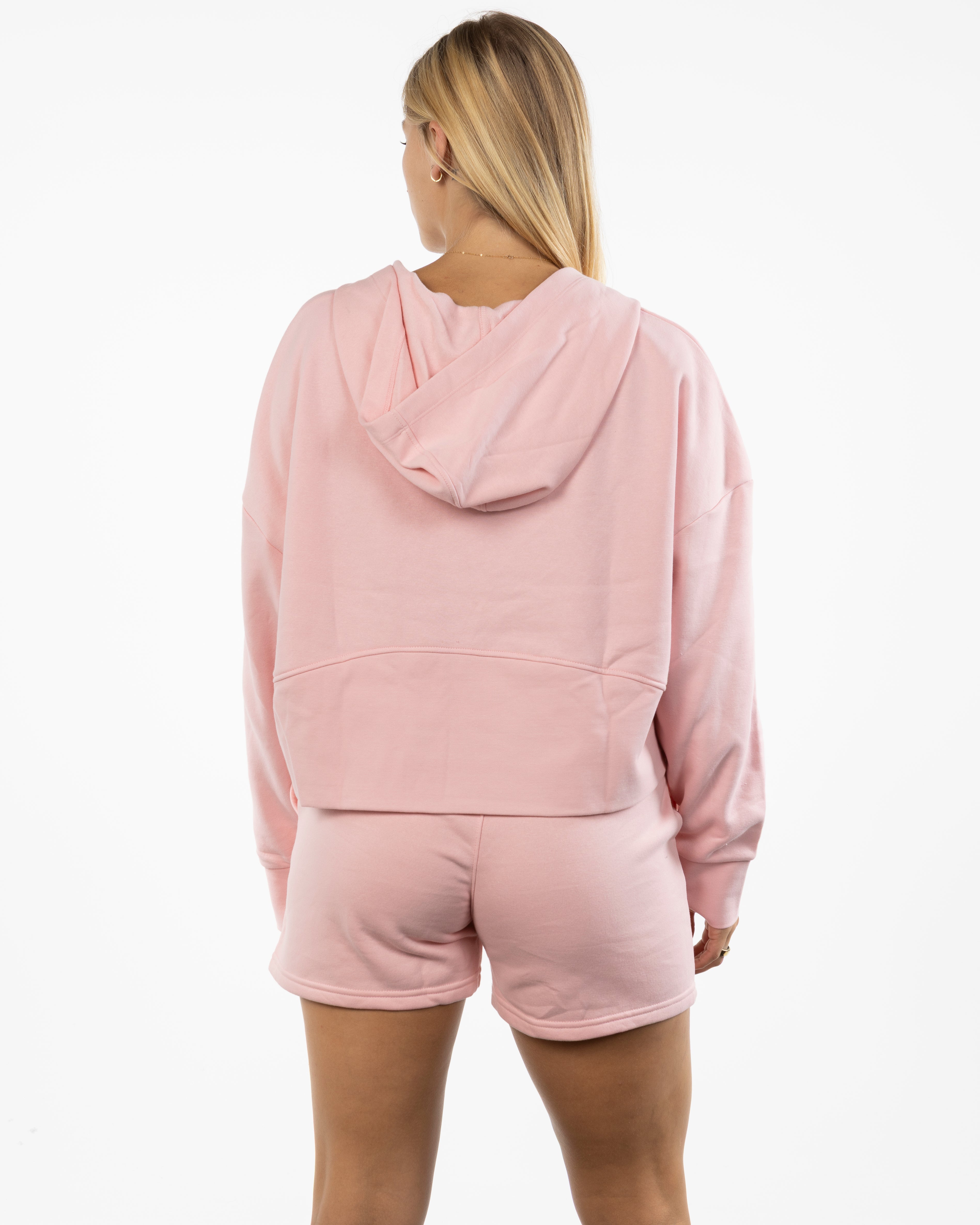 The Half Zip Hoodie - Light Pink