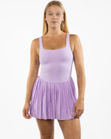 The Scoop Back Dress - Purple