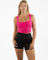 The Square Neck Tank - Pink