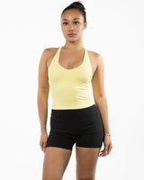 The Sporty Strappy Tank - Yellow
