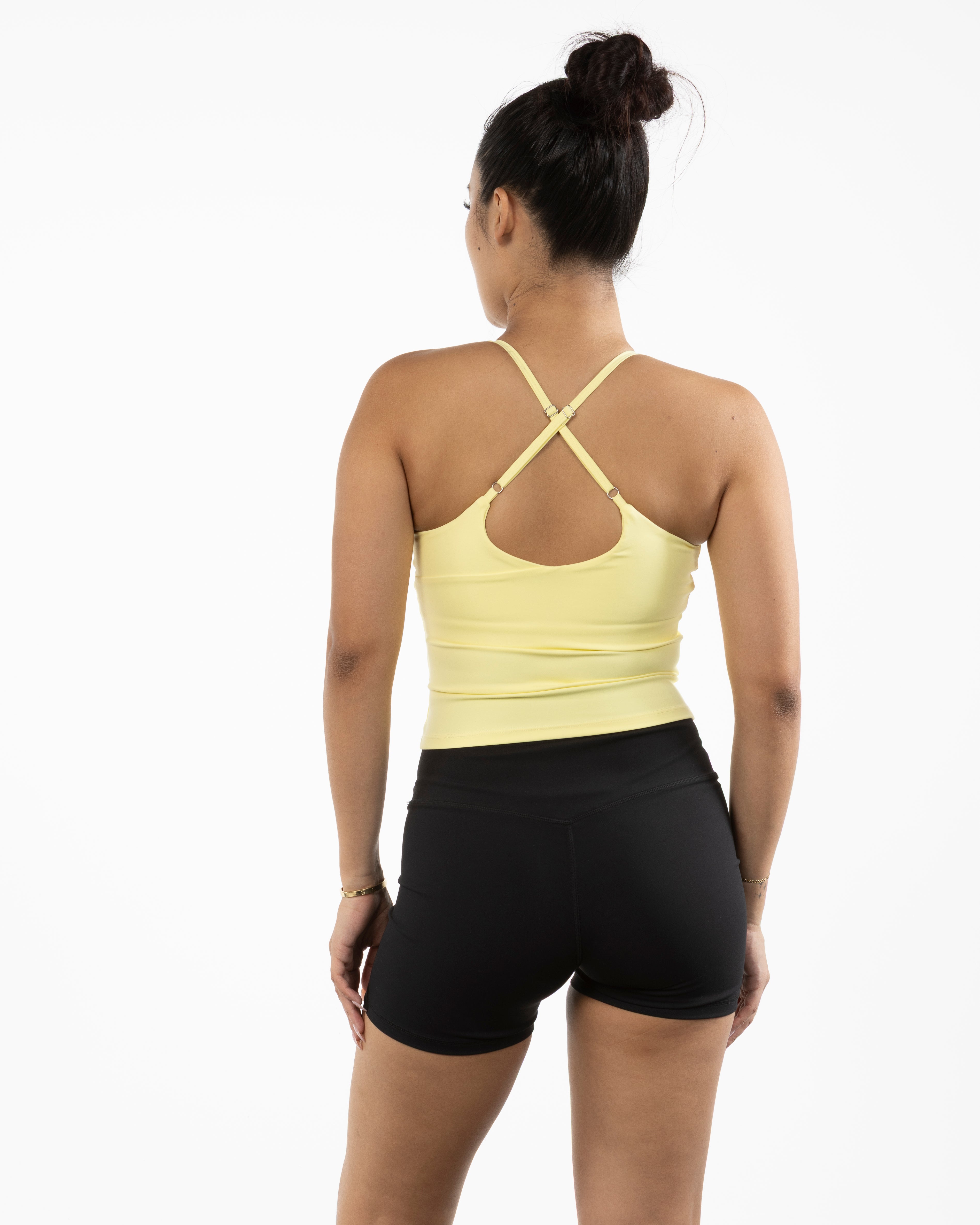 The Sporty Strappy Tank - Yellow
