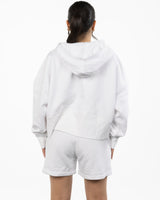 The Half Zip Hoodie - White