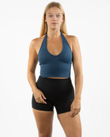 The Halter Tank - Blue