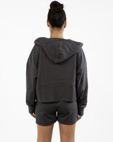 The Half Zip Hoodie - Charcoal
