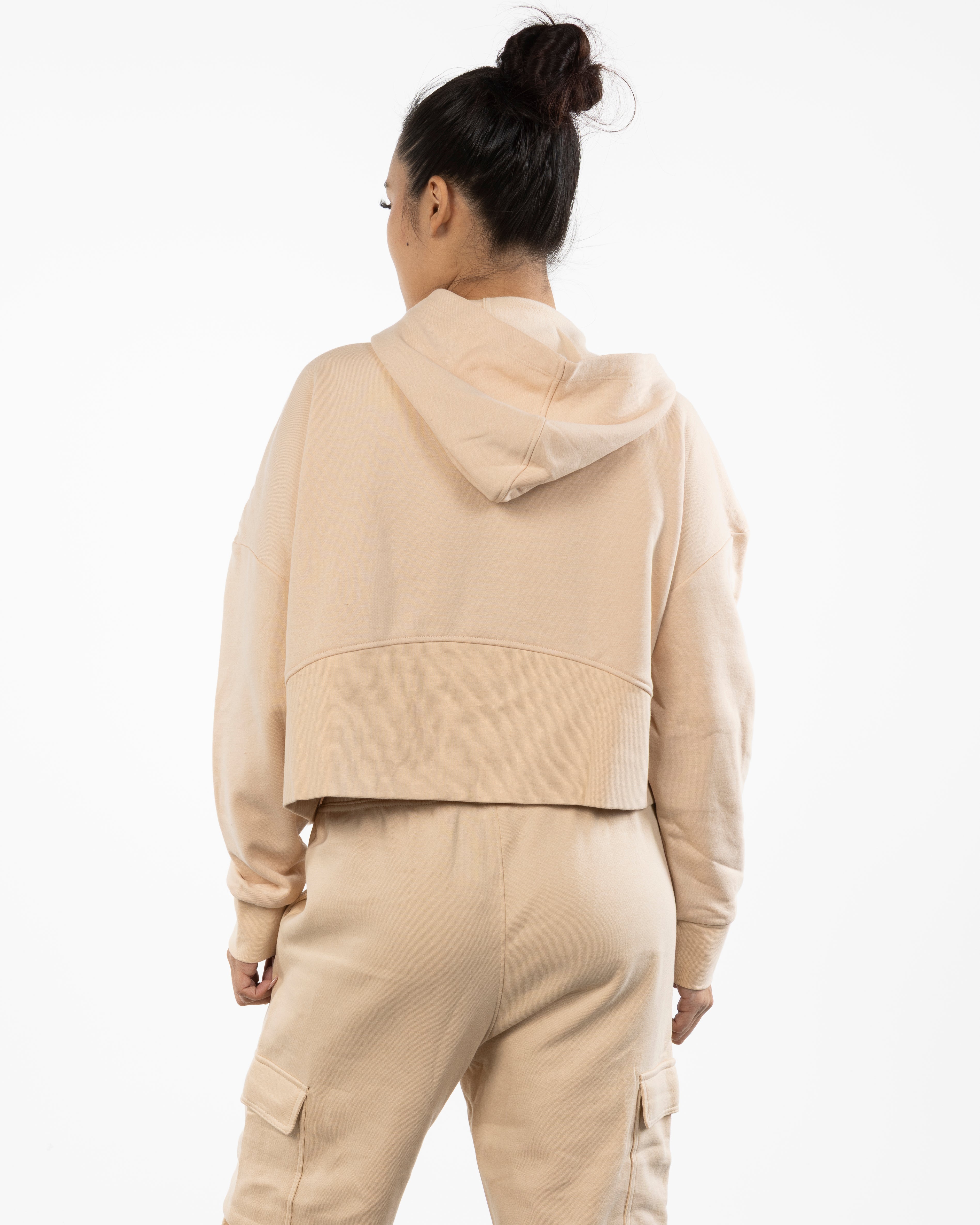 The Half Zip Hoodie - Nude