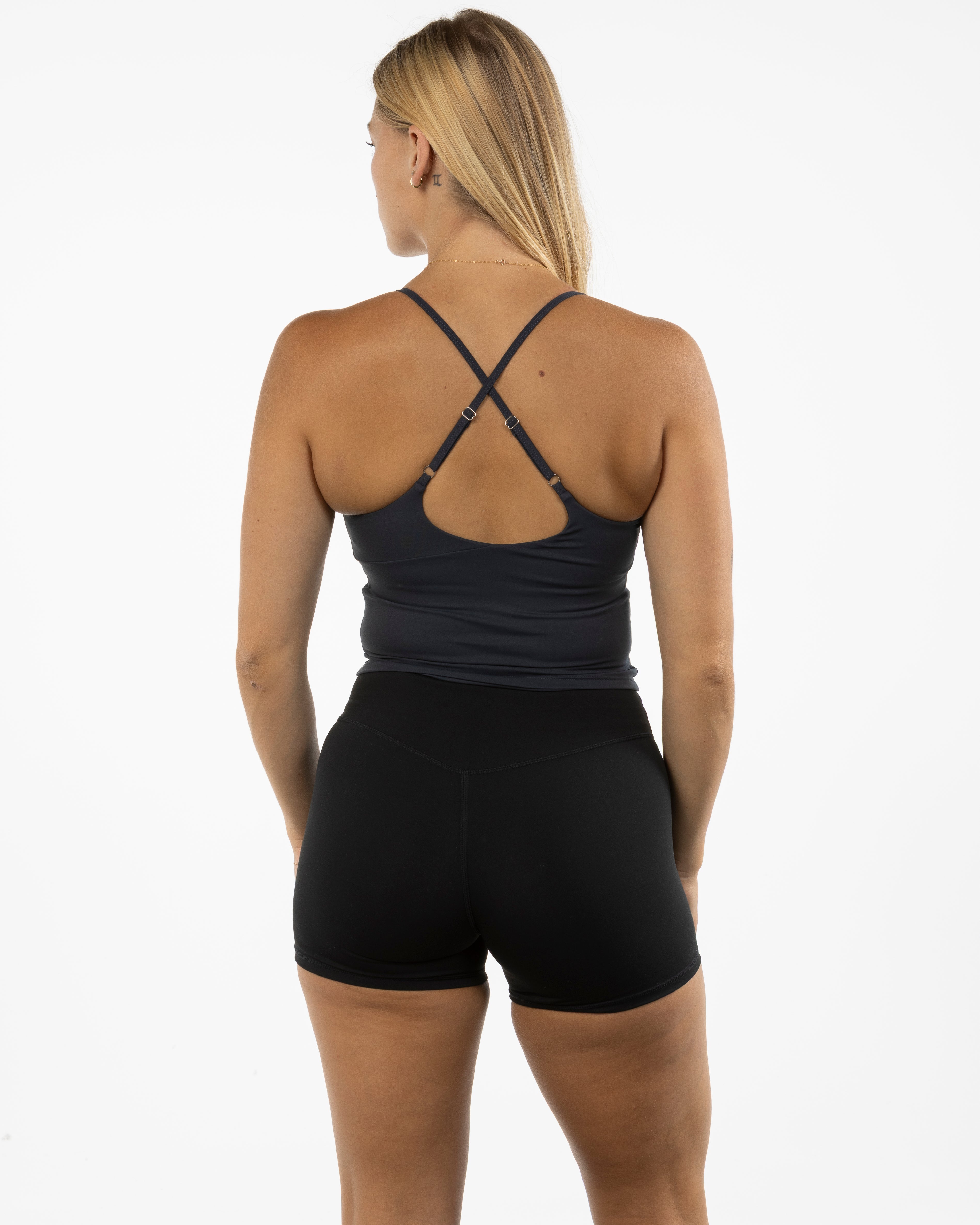 The Sporty Strappy Tank - Grey