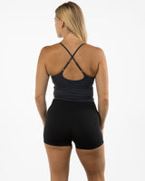 The Sporty Strappy Tank - Grey