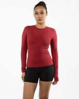 The Womens Sporty Long Sleeve - Red