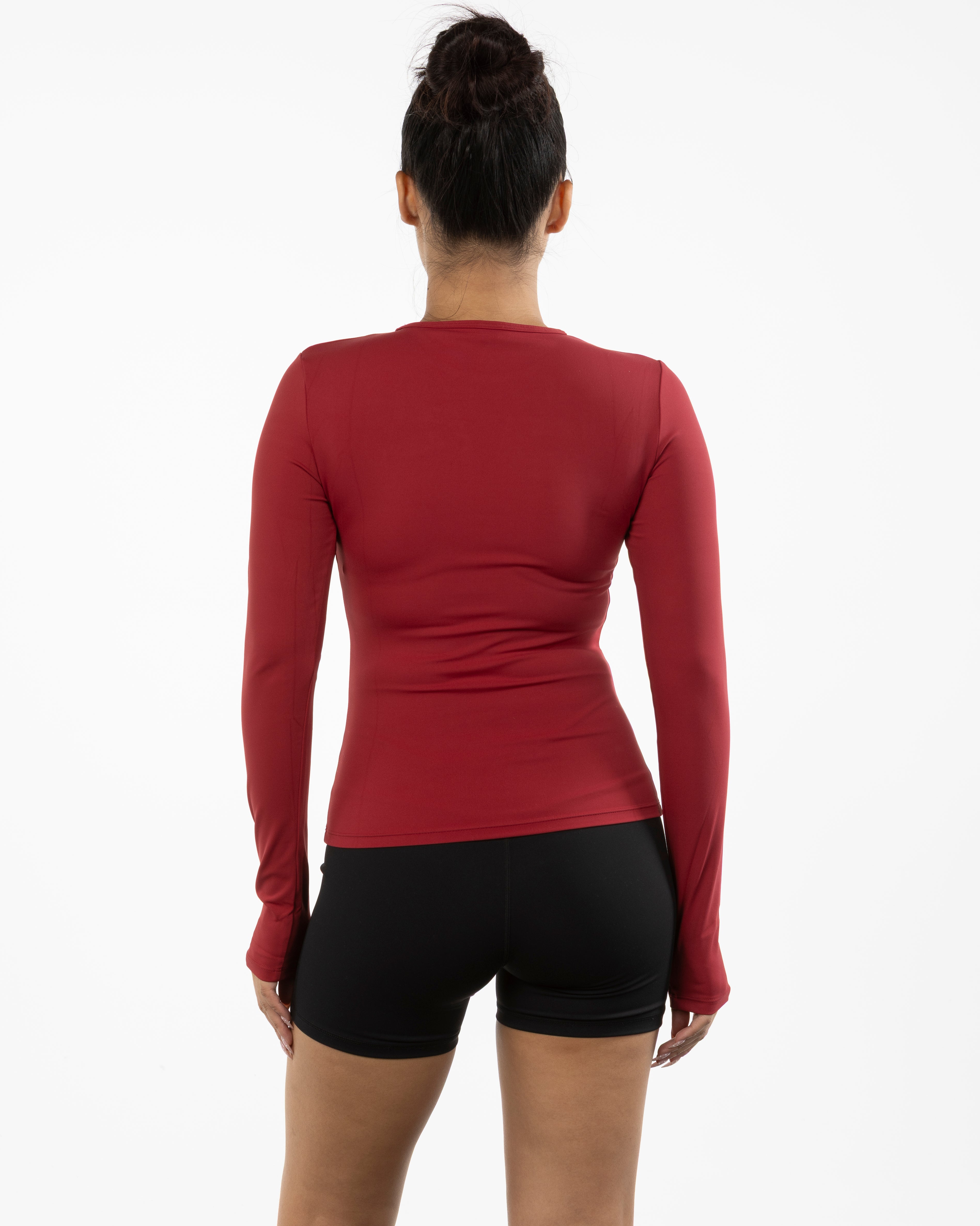 The Womens Sporty Long Sleeve - Red