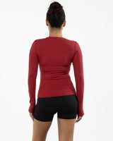 The Womens Sporty Long Sleeve - Red