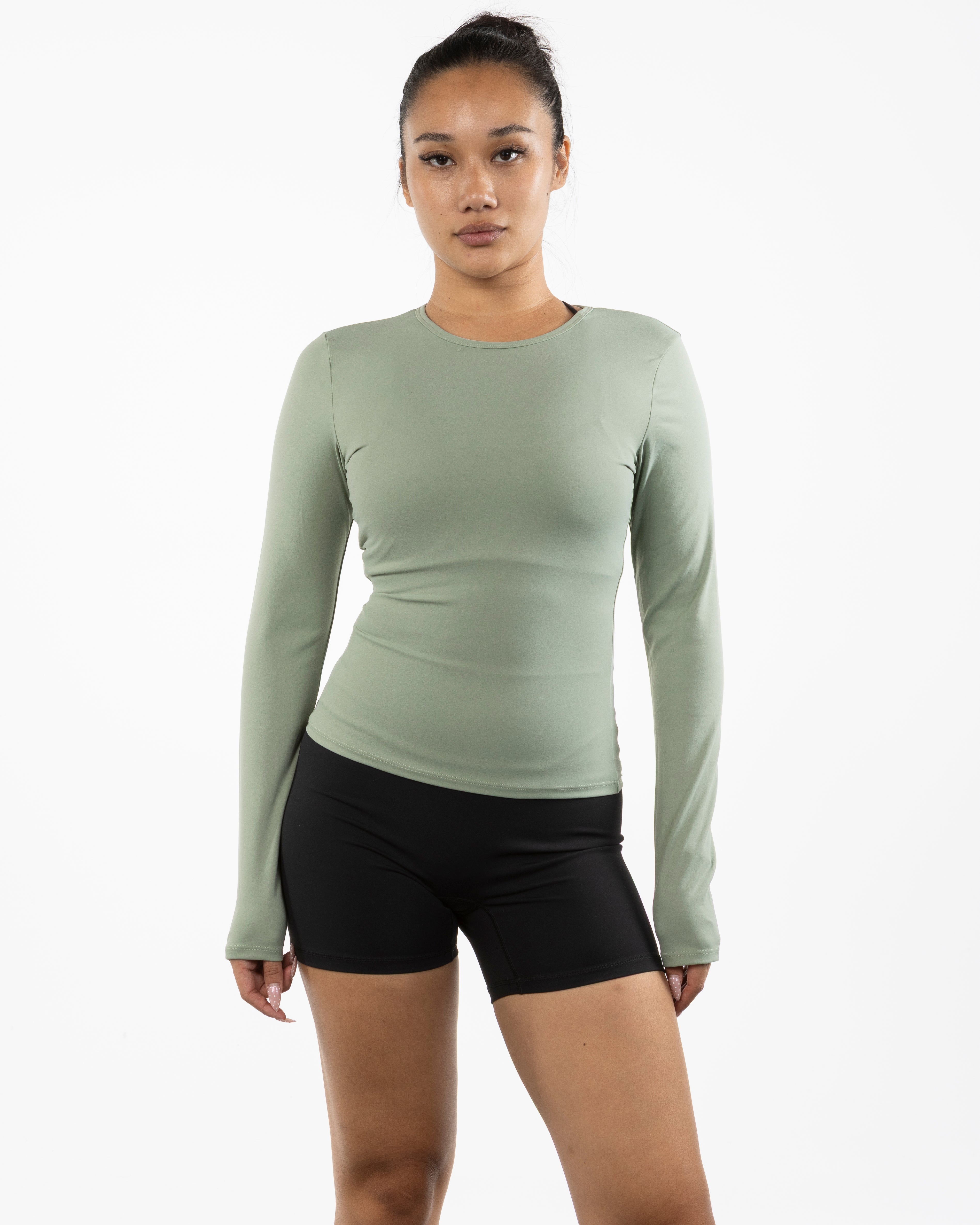 The Womens Sporty Long Sleeve - Green