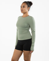 The Womens Sporty Long Sleeve - Green