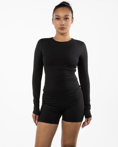 The Womens Sporty Long Sleeve - Black